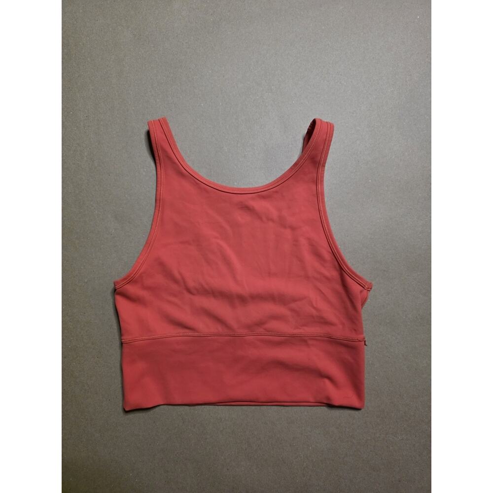 Lululemon Power Pivot Cropped Tank Top Women’s 8/10 Love Red Reversible Soft